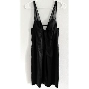 Victoria Secret Slip Dress Womens Medium Black Very‎ Sexy Satin Lace Romantic